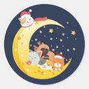 Search for winter moon stickers Merry christmas
