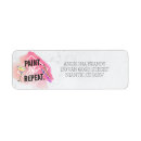 Search for out return address labels Pink