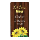 Search for wood heart wedding stickers Sunflower