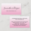 Search for online store business cards Feminine