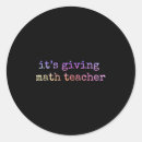 Search for math teacher stickers Kids