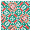 Search for orange and white pattern fabric Turquoise