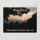 Search for shenandoah national park postcards Sunset