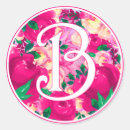 Search for letter b pink stickers Floral