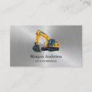 Search for heavy equipment business cards Skilled worker
