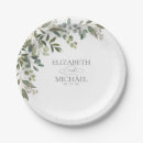 Search for sage wedding plates Eucalyptus