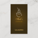 Search for bar owner business cards Cafe