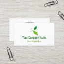 Search for environment business cards Plant