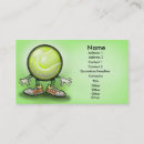 Search for tennis business cards Fan