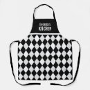 Search for white diamond pattern aprons Geometric