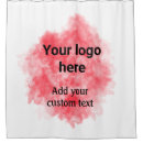 Search for business logo shower curtains Your logo here