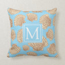 Search for seashell cushions Initials