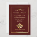 Search for queen birthday invitations Gold