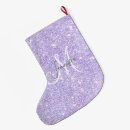 Search for lavender christmas stockings Glitter