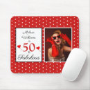 Search for 50th birthday mouse mats 50 and fabulous