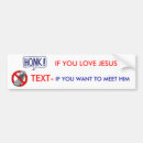 Search for honk if you love jesus bumper stickers Text