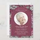Search for red funeral invitations Celebration of life