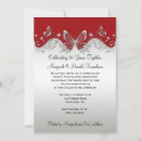 Search for red silver anniversary invitations 25th