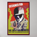 Search for gas masks posters War