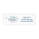 Search for winter sports return address labels Snow