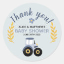 Search for blue tractor stickers Baby shower