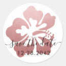 Search for rose gold save the date stickers Pink