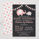 Search for pink and grey elephant baby shower invitations Chevron