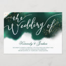 Search for emerald green and gold wedding invitations Script