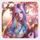 Search for fantasy woman stickers Pretty