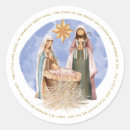 Search for jesus in the manger stickers Mary and joseph