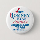 Search for vote for romney badges Paul ryan