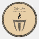 Search for coffee shop stickers Cappuccino