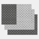 Search for black and white damask wrapping paper Pattern