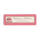 Search for wedding cake return address labels Pink