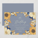 Search for blue and sunflower wedding invitations Modern
