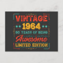 Search for sixtieth postcards 60 years old