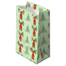 Search for reindeer gift bags Pine trees
