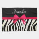 Search for zebra print tea towels Girly