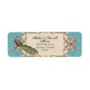 Search for peacock blue return address labels Vintage