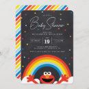Search for sesame street baby shower invitations Rainbow