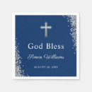 Search for silver on blue placemats Religious