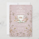 Search for dusty pink bridal shower invitations Wildflowers