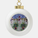 Search for snowmen christmas tree decorations Watercolor