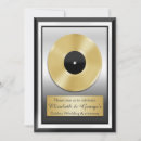 Search for gold record invitations Anniversary