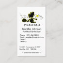Search for pickleball paddle business cards Tennis