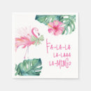 Search for christmas flamingo napkins Watercolor