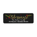 Search for blessings return address labels Elegant