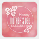 Search for happy mothers day pink flowers stickers Simple