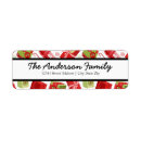 Search for red and green return address labels Colourful