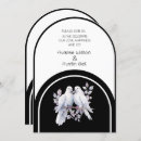 Search for white doves invitations Black and white
